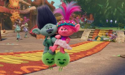 Trolls Band Together review – a kooky, candyfloss-coloured boyband reunion