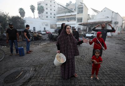 What is Israel’s narrative on the Gaza hospital explosion?