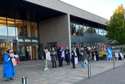 Historic strike action takes place at Scottish university