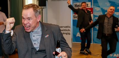 Far-right AfD makes unprecedented election gains in west Germany, worrying national government