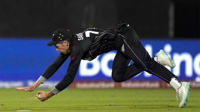 WATCH: 'This kiwi can fly' - Mitchell Santner plucks a blinder to send Afghanistan captain packing