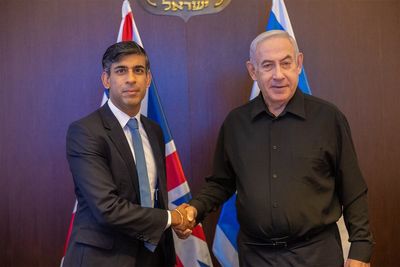Sunak starts two-day Middle East trip in Israel as he calls for calm