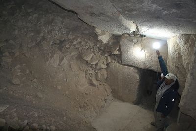 Hidden rooms found in Egyptian pyramid may contain pharaoh’s riches, archaeologists say