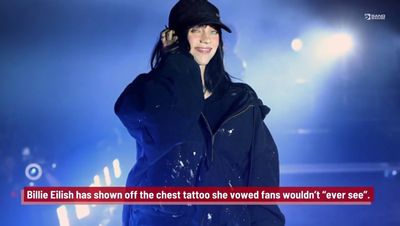 What is Billie Eilish's new back tattoo and what does it mean? Fans left confused