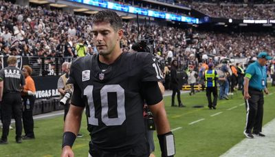 Raiders QB Jimmy Garoppolo out vs. Bears with back injury: report
