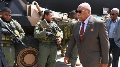 Fiji PM welcomes visa green light, Bushmaster pledge