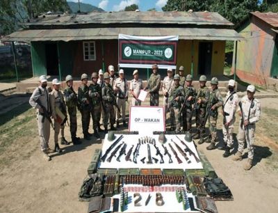 Manipur: Security seizes 18 automatic weapons during joint combing operations in Imphal East