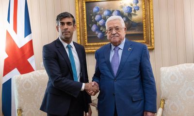 Sunak reiterates support for two-state solution in meeting with Abbas