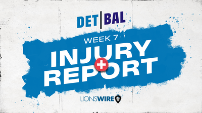 Lions final injury status for Week 7 vs. the Ravens: 2 offensive starters ruled out