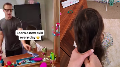 Mark Zuckerberg learns how to braid his daughter's hair using AI
