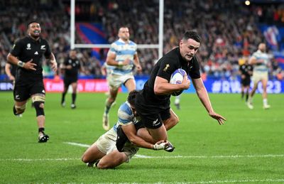 Will Jordan makes Rugby World Cup history with semi-final hat-trick