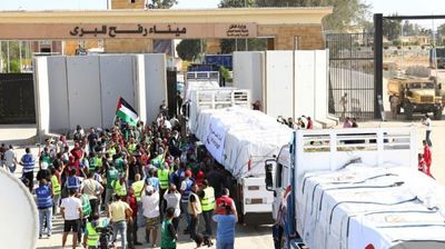 Israel-Hamas War: Gaza starts receiving humanitarian aid through Rafah crossing