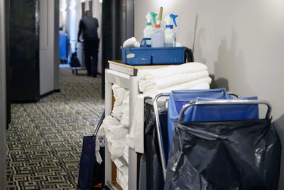 A worker who’s been cleaning a 5-star hotel for 14 years says guests are so angry about how dirty their rooms have gotten they throw things and shout at her