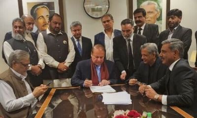 Former PM Nawaz Sharif returns to Pakistan after four years of self-exile in UK