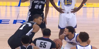 Victor Wembanyama vs. Steph Curry on a tip-off went exactly how you’d expect