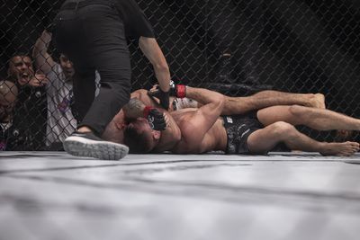 UFC 294 video: Muhammad Mokaev remains unbeaten, taps out ranked Tim Elliott in Round 3