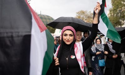 ‘Simply a call for freedom’: marchers defend slogan at London Palestine protest