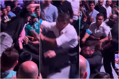 Video: Paulo Costa throws punch while fending off UFC 294 crowd attackers