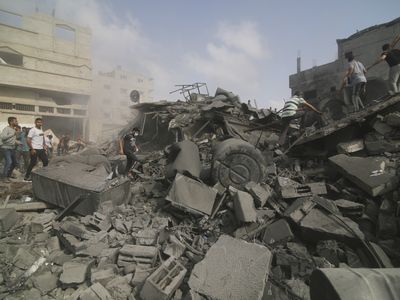 2nd batch of aid crosses into Gaza as Israel intensifies strikes