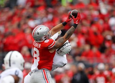 Which Ohio State football players earned their Buckeye leaves against Penn State?