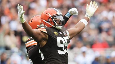 Myles Garrett Jumped Over Everyone to Block a FG, and NFL Fans Were in Awe