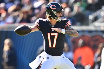 WATCH: Bears QB Tyson Bagent throws 1st career TD pass vs. Raiders