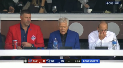 NFL Fans Had Lots of Reactions to Mike Vrabel Watching Bills-Patriots Game With Robert Kraft