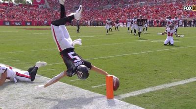 Falcons WR Drake London’s Superman-esque Front Flip Had NFL Fans in Disbelief