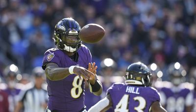 Ravens QB Lamar Jackson almost flawless in blowout win over Lions