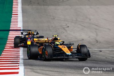 Norris "just couldn't hold on" through tyre degradation in hot F1 US GP