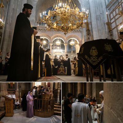 For Palestinian Christians, a Sunday spent mourning civilians killed at a Gaza church