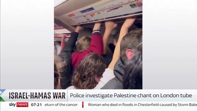 Tube driver suspended after leading 'free Palestine' chant on train
