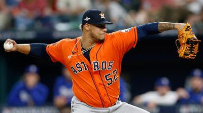 Astros’ Bryan Abreu Can Pitch ALCS Game 7 As MLB Pushes Suspension to Next Season