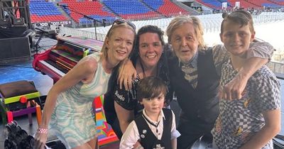 McCartney, meet McCartney: Young fan hugs his namesake