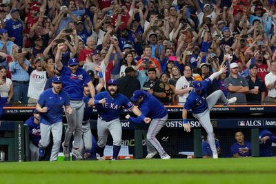 Texas Rangers see off Houston Astros to reach first World Series since 2011