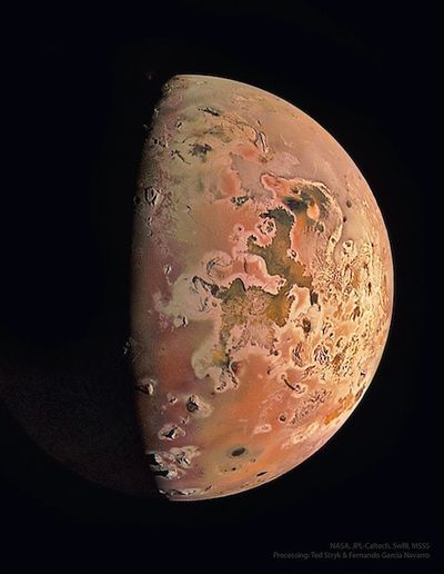 NASA’s Juno Spacecraft Just Snapped A Close-Up View Of Jupiter’s Volcanic Moon Io