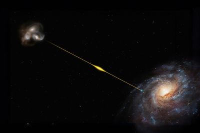 Astronomers found a distant radio burst