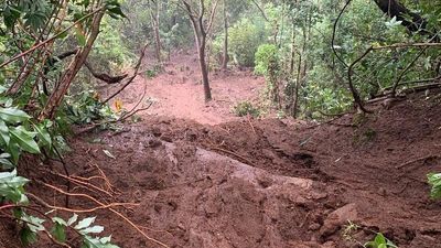 One acre of agricultural land washed away in landslip in Idukki
