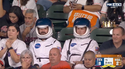 Sad Astros Fans in Spacesuits Go Viral During Game 7 Loss to Rangers