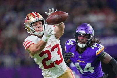 49ers RB Christian McCaffrey plays every snap vs. Vikings