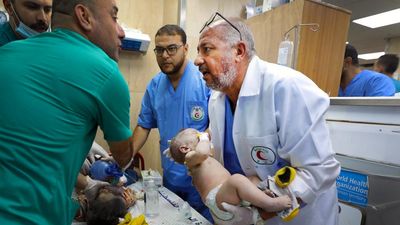 24 hours in a Gaza hospital pushed to the brink