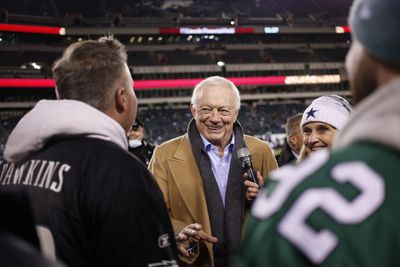 Jerry Jones is reluctant to say the Cowboys are on the same level as Eagles, 49ers