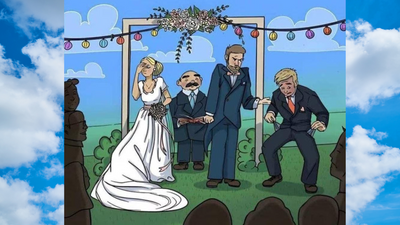 Optical Illusion: Can you help this groom find the wedding ring?