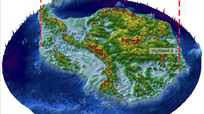 Ancient landscape cut by rivers found deep under Antarctic ice