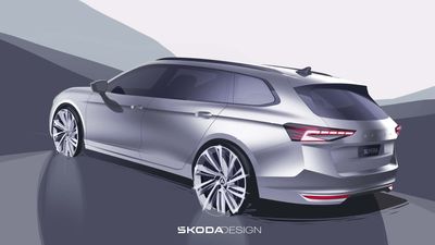 2024 Skoda Superb Sketches Show There Is Still Hope For Regular Cars