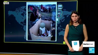 No, these images do not show Palestinian children in Gaza