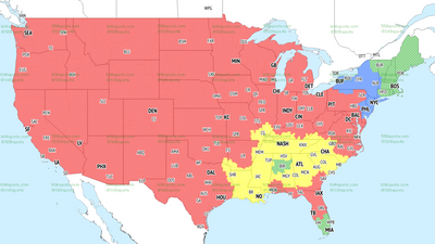 If you’re in the blue, you’ll get Giants vs. Jets on TV