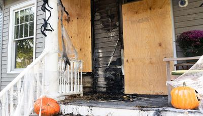 Northwest Side man accused of setting fire to Halloween hay at one home, cutting heads off decorative figures at another