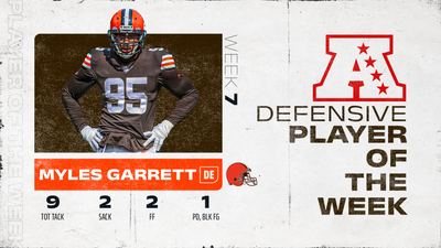 Browns DE Myles Garrett named AFC Defensive Player of the Week after superhuman effort vs. Colts