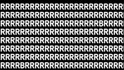 Brain Teaser: Can you find two 'B's hiding among so many 'R's?